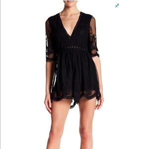 Beautifully detailed embroidered Romper Dress